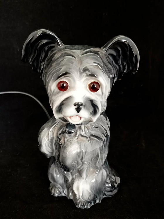1950s Porcelain Dog Lamp – Table lamps, Plastic (photo 6 of 9)