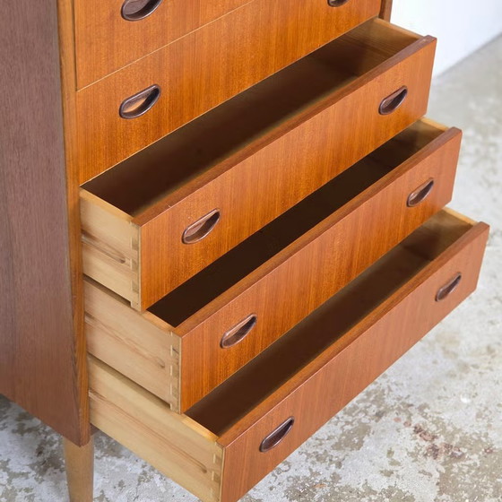 P. Westergaard Møbelfabrik, vintage 1960s Danish Chest of drawers, Wood, Brown, Scandinavian (photo 10 of 17)