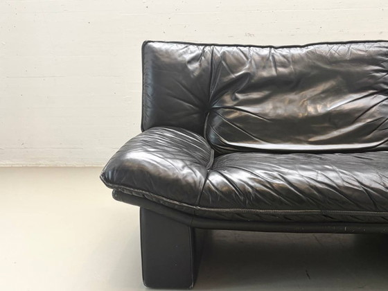 Image 1 of Nicoletti Salotti für Avanti Ledersofa – Italien, 1980er