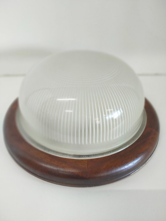 Image 1 of Lampade da parete a fienile vintage anni '70 (vetro diffuso)