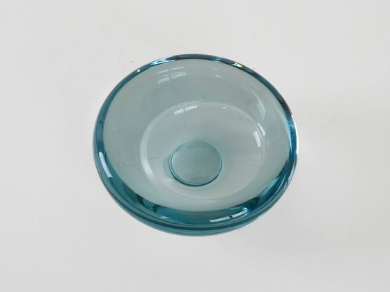 Image 1 of Glazen schaal, Deens ontwerp, jaren 60, fabrikant: Holmegaard, ontwerper: Per Lütken