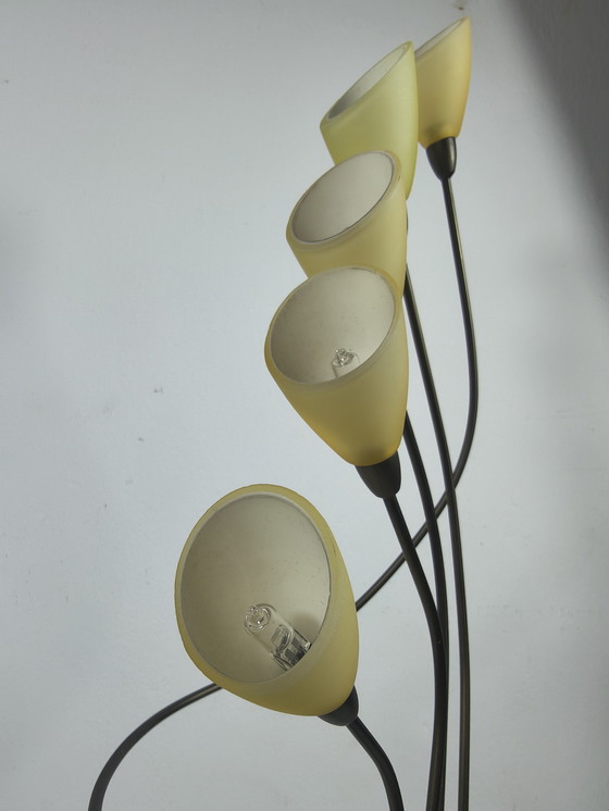 Image 1 of Vintage Vandeheg Table Lamp with Chalices & Dimmer