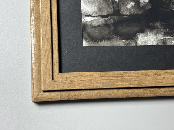 Image 1 of Eugène Eechaut (1928-2019) - Ink trees, diptych 1975, framed 