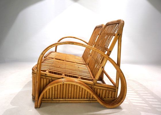 Image 1 of Canapé deux places en rotin Paul Frankl Design, 1940