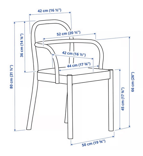 Image 1 of 4 IKEA STOCKHOLM 2025 Stoelen – Nieuw in Doos