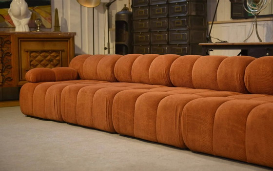 Grand canapé modulable pour 10 personnes – Canapés 3 places, Velours, Vintage (photo 17 of 17)
