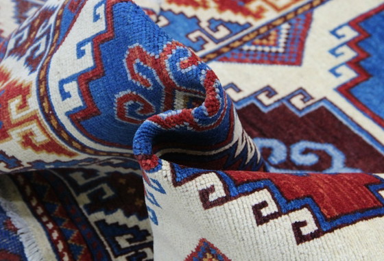 Image 1 of Origineel handgeknoopt Ziegler Kazak tapijt, 187 x 127 cm. Nieuw en in uitstekende staat.