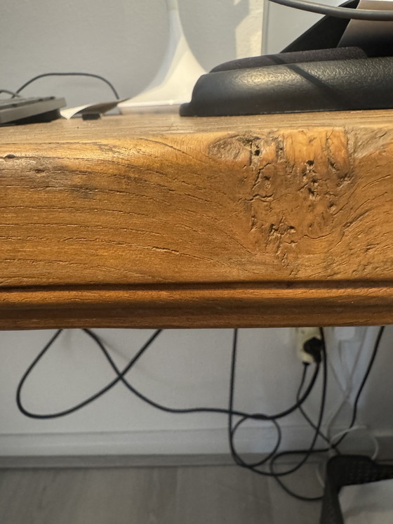 Image 1 of Mesa auxiliar drijfhout