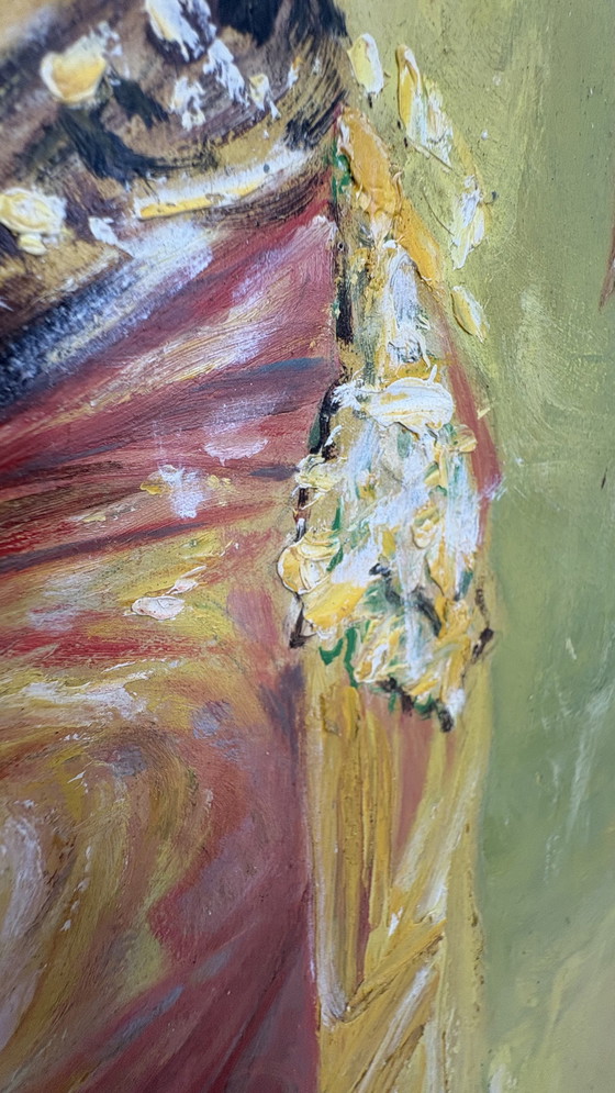 Image 1 of Quadro d'epoca originale dipinto a mano Ballerina di Bali