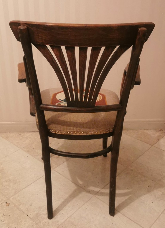 Image 1 of Thonet chair, with marking