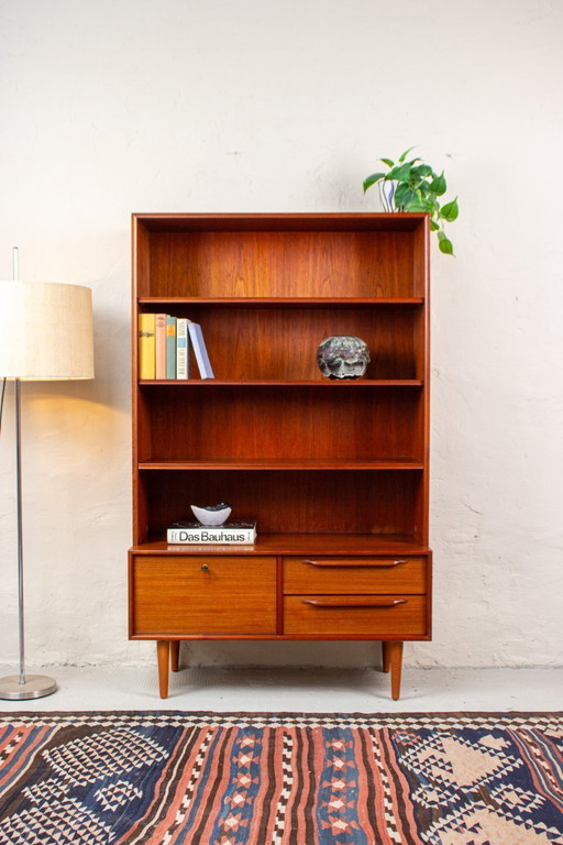 Vintage teak bookcase, highboard, sideboard, Mid Century Danish
