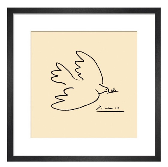 Image 1 of Pablo Picasso: "The Dove of Peace, 1945." Signed in the plate.