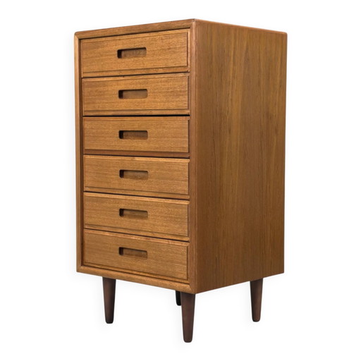 Danish Teak Chest of Drawers from Fanø, 1970s
