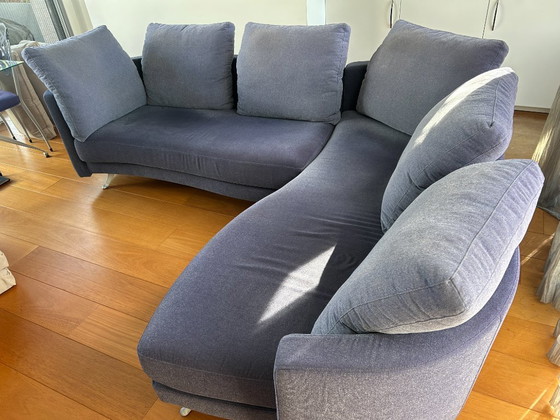 Image 1 of Canapé d'angle Rolf Benz 2500 (2007) avec pouf