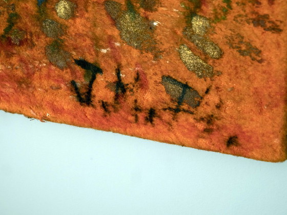 Image 1 of Peces voladores, pintura textil, 1974