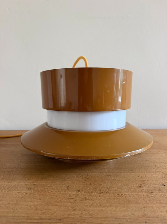 Vintage Carl Thore Trava pendant - Granhaga - Swedish design lamp, Pendant lamps, Aluminium, Brown (photo 6 of 10)