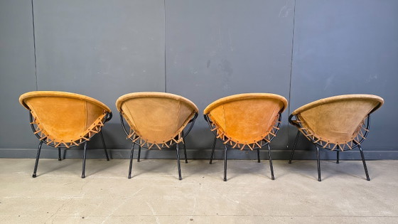 Image 1 of Vintage balloon chairs by Lush & co, 1960s - set of 4