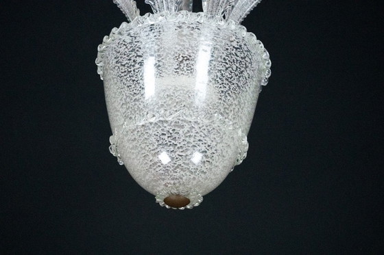 Image 1 of Vintage Italian Murano Glass Chandelier from the 1930s