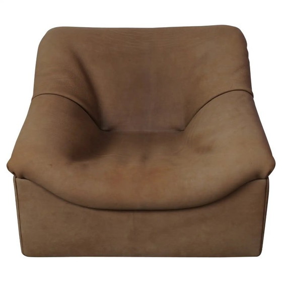 Image 1 of The Sede DS46 Lounge Armchair in Brown/Beige Buffalo Leather, Switzerland