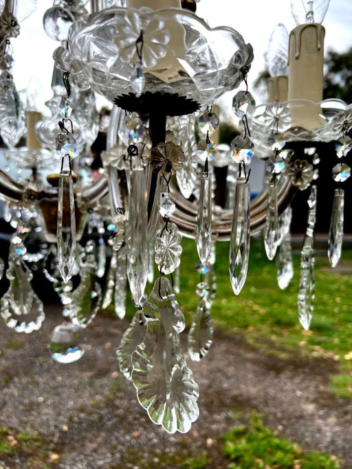 Traumhaft Schöner Palwa Kristall Lüster / Kronleuchter 50er Jahre – kinderlampen, Glass