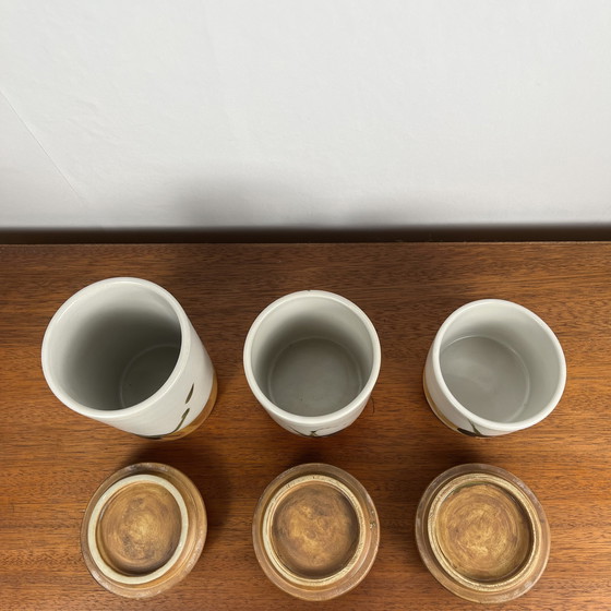 Image 1 of Set di 3 pentole con coperchio &quot;La Colombe&quot;, 1950/60