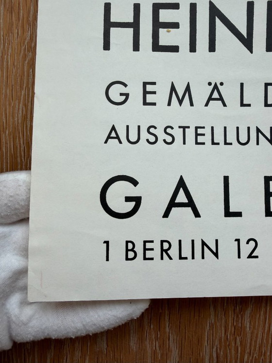Heinrich Richter (1920–2007), Pärchen, Galerie Nierendorf Berlin, 1974, Affiche d'Exposition Vintage, – Paper (photo 3 of 9)