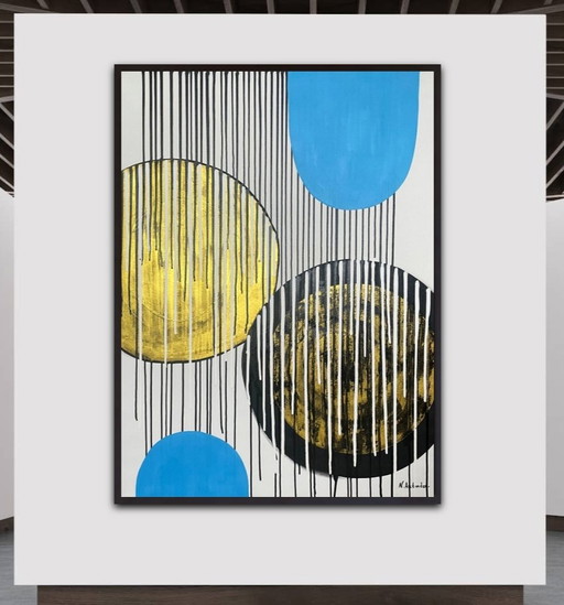 Natia Antadze Abstracte compositie XXL