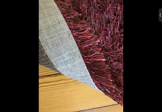 Image 1 of Tappeto Kasthall Fogg 360 x 200 Lino Cerise scuro rosso viola NP 3800€