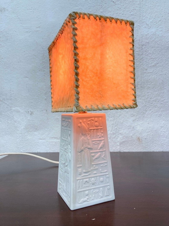 Image 1 of Kleine Mid Century Tischlampe von Hutschenreuther Design Hans Achtziger