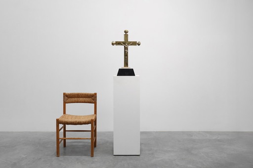 Belgian Processional Crucifix on Pedestal, 16th Century