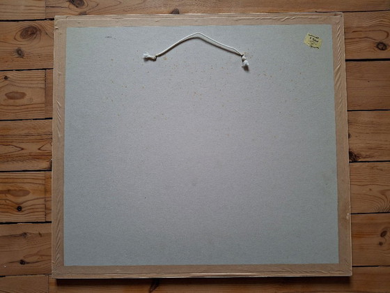 Image 1 of Framed lithograph by Alain Bonnefoit, signed and numbered