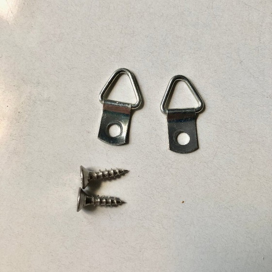 Image 1 of Set of 2 vintage wooden panels with print patterns 1960s / 1970s