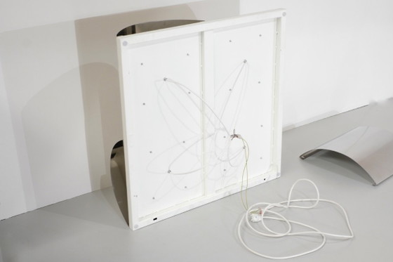Image 1 of Applique Murale en Acier Inoxydable et Métal, de Style Contemporain