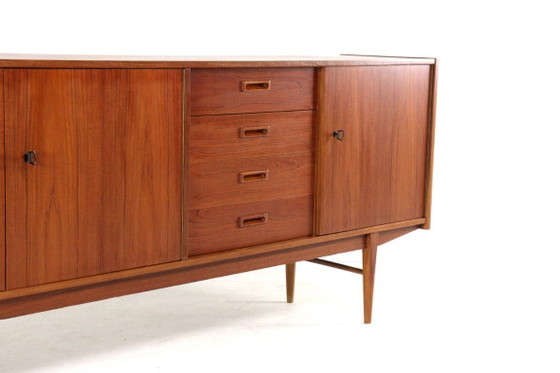 Buffet vintage en teck | 208 cm restauré – Buffet bas, Wood (photo 5 of 15)