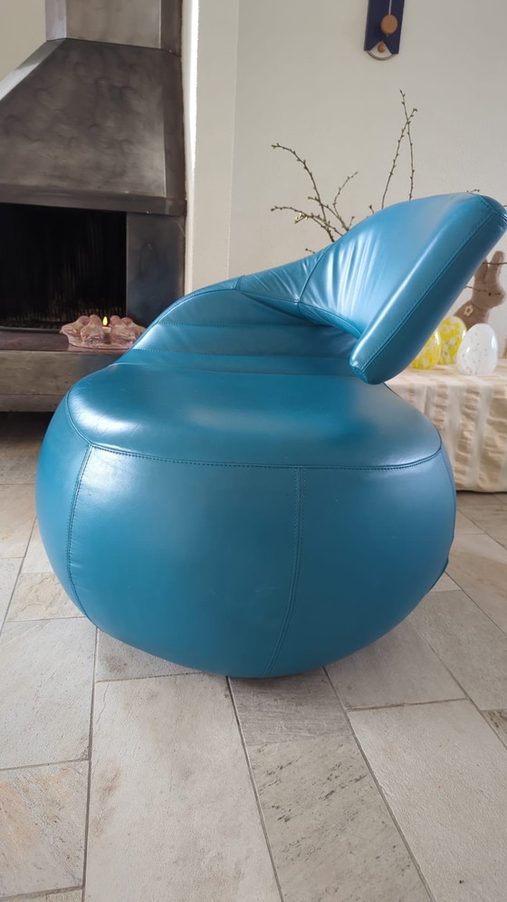 Image 1 of Bellissima poltrona Leolux Swan in pelle! (Girevole)