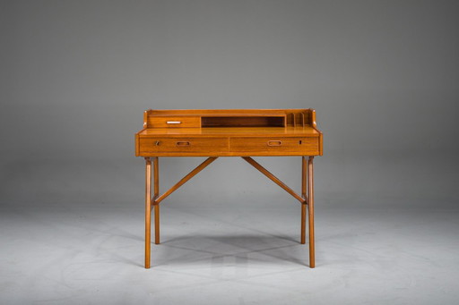 Dänischer Teak-Schreibtisch im Mid-Century-Modern-Stil von Arne Wahl Iversen, 1960er Jahre