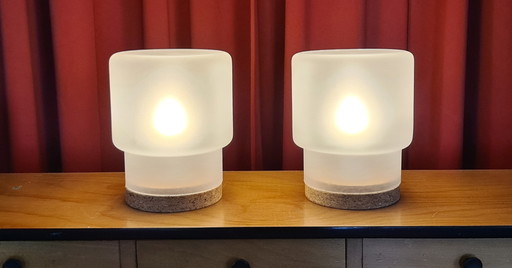 2x IKEA Sinnerlig 1980
Lampe de table en verre dépoli