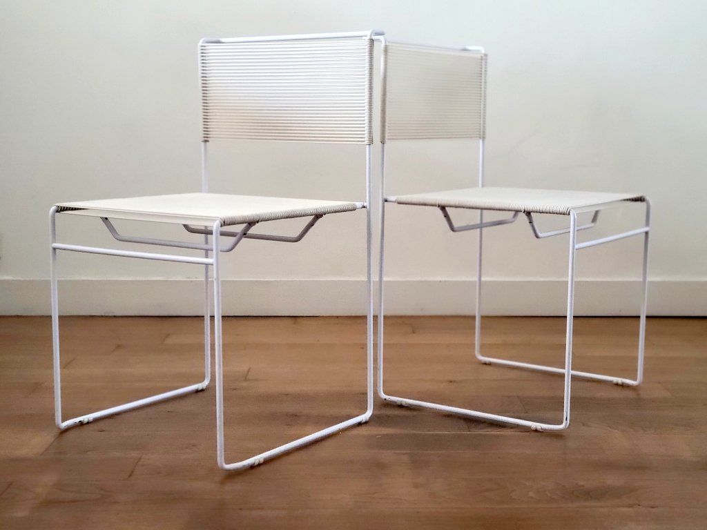 4x Spaghetti chairs by Giandomenico Belotti for Flyline Italy