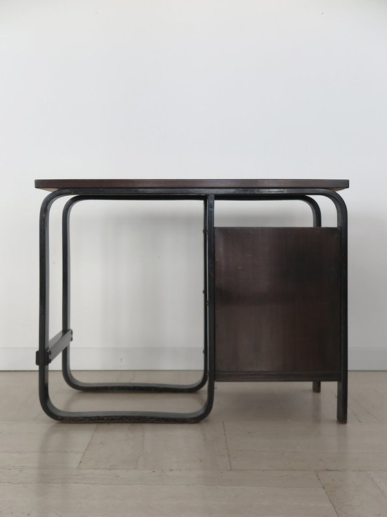 Small desk by Giuseppe Pagano for Gino Maggioni, Italy, 1940s, Desk lamps, Metal (photo 3 of 13)