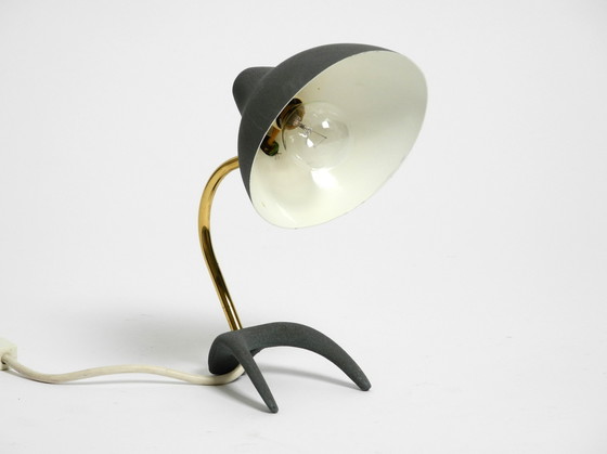 Image 1 of Prachtige kleine Mid Century Moderne Kraaienvoet Tafellamp van Karl Heinz Kinsky voor Cosack