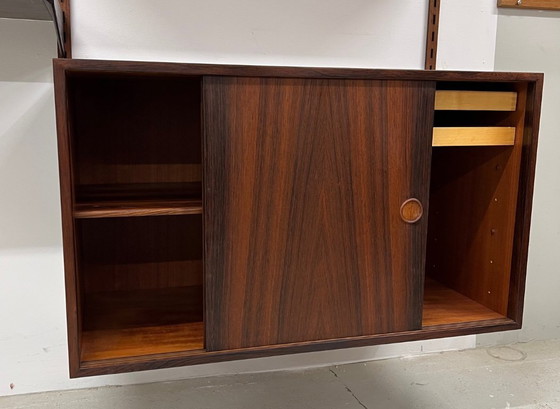 Image 1 of Sistema a parete modulare in palissandro di Kai Kristiansen per Feldballes