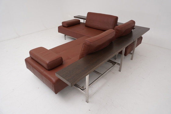 Image 1 of Rolf Benz Dono Couch Sofa Corner Couch Corner Sofa Leather Dono brown cognac pull-out