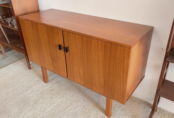 Image 1 of Commode et buffet vintage en teck, années 1960