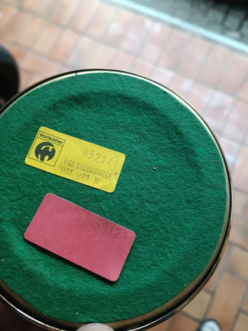 Lampada da pianoforte, luce da pianoforte, lampada da tavolo, ottone, anni '70, Holtkötter ottone