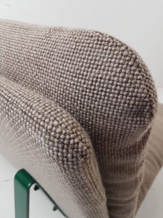Vintage Artifort Bankje Kho Liang Le Beige Ploegstof Groen – 2 zitsbanken, Metal, Wool (photo 7 of 9)