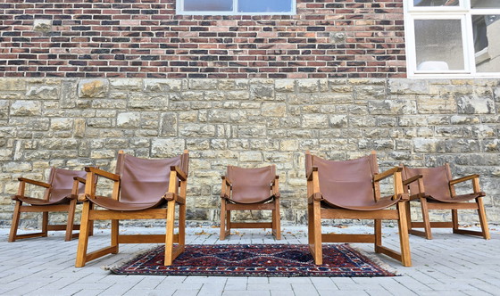 Image 1 of PACO MUÑOZ SAFARI STOEL STOELEN JACHTSTOEL JAREN 60 ZITGROEP MID CENTURY