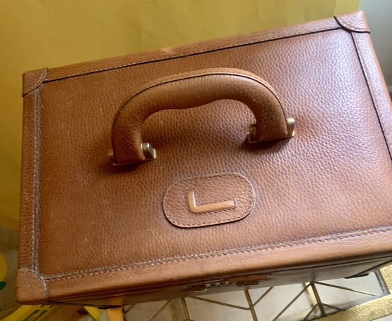 Iconique Vanity-case LANCEL modèle Kevin - années 70, Autres sacs, Marron (photo 3 sur 13)