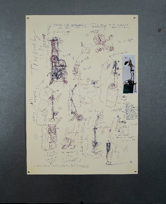 Image 1 of Jean Tinguely - Plakat - Ausstellung 60er Jahre Design - 70er Jahre Design