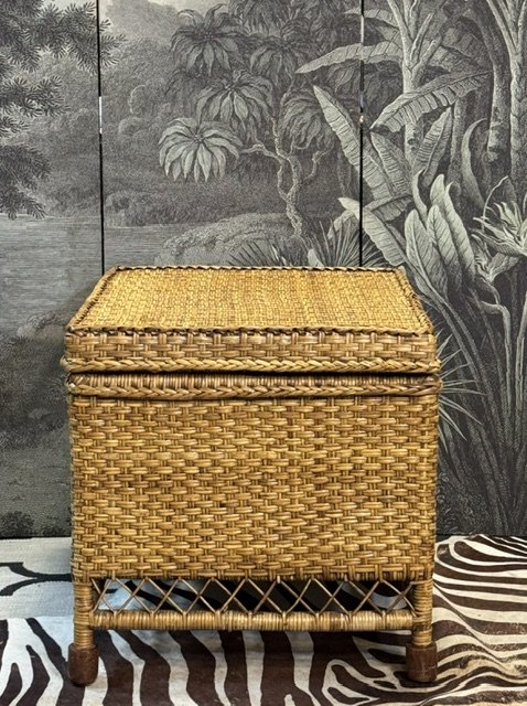 Image 1 of 2 Flamant Burmese Rattan Baskets, Side Tables, End Tables