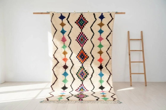 Handgefertigter marokkanischer Teppich aus Wolle 2.5 x 1.5 m – Teppiche & Läufer, Wool (photo 2 of 6)